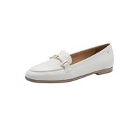Tamaris Mocassin Femme plat Cuir blanc 40 EU