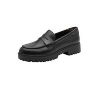 Tamaris Mocassins Plats pour Femme, Noir (Cuir Noir), 41