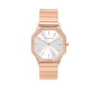 Tamaris Montre Femme, Montre-Bracelet Élégante avec Zircons et Bracelet Métallique Auto-Ajustable, Étanche 3ATM