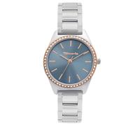 Tamaris Montre Femme - Petite Montre Sportive-élégante 30mm, Bracelet en Acier Inoxydable, Pierres Zirconia 3 ATM Étanche