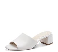 Tamaris Mule femme à talon bloc en cuir blanc 36 EU