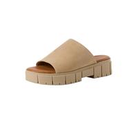 Tamaris Mule femme à talon bloc en cuir beige Taille 38