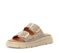 Tamaris Mule femme à talon compensé en cuir beige 36 EU