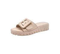 Tamaris Mule femme à talon compensé en cuir beige 37 EU