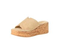 Tamaris Mule femme à talon compensé en cuir beige 38 EU