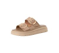 Tamaris Mule femme à talon compensé en cuir beige 40 EU