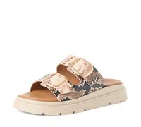 Tamaris Mule femme à talon compensé en cuir beige 40 EU