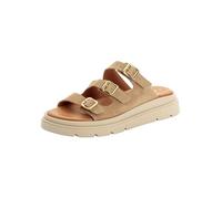 Tamaris Mule femme à talon compensé en cuir beige 41 EU