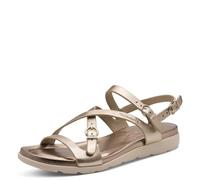 Tamaris Mule femme à talon compensé en cuir métallique 37 EU