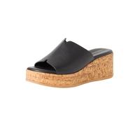 Tamaris Mule femme à talon compensé en cuir noir 38 EU