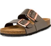 Tamaris Mule femme deux sangles boucle semelle cuir 1-27503-42, Taille:39 EU, Couleur:Gris