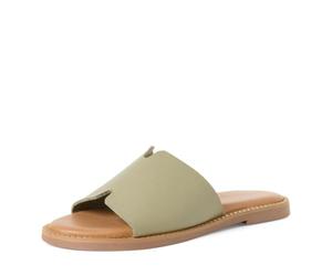 Tamaris Mule femme en cuir plates vert 38 EU