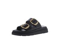 Tamaris Sandales compensées pour femme 1-27239-42 - Noir - 38 EU, Cuir noir, 38 EU