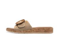 Tamaris - Pantolette en cuir - Femme - Chaussures - Beige - Taille: 40 EU
