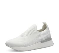 Tamaris Pantoufles pour Femme, Semelle intérieure Amovible, Active General, Blanc/argenté., 39 EU