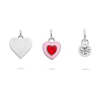 Tamaris Pendentif Charm Femme TJ-0689-P-03 en acier inoxydable argent avec zircons