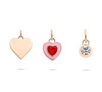 Tamaris Pendentif Charm Femme TJ-0691-P-03 en acier inoxydable IP or rose avec zircons
