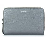 Tamaris Porte-monnaie argenté en cuir pour femme - Amanda Zip Around Wallet Darksilver 235323