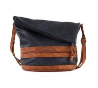 Tamaris Sac à épaule bandoulière bleu marron pour femme - Smirne Hobo Bag Navy Comb. 55821