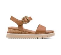 Tamaris - Sandale à talon en cuir - Femme - Chaussures - Brun - Taille: 36 EU
