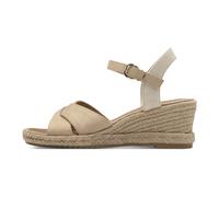 Tamaris - Sandale compensée - Femme - Chaussures - Beige - Taille: 39 EU