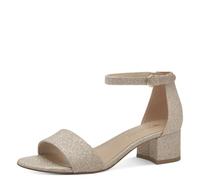 Tamaris Sandales à talon bloc métallique femme or Taille 39