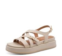 Tamaris sandale femme à talon compensé beige 40 EU