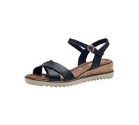 Tamaris sandale femme à talon compensé bleu 36 EU