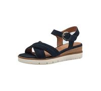 Tamaris sandale femme à talon compensé bleu 40 EU