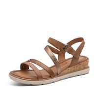 Tamaris Sandales femme à talon compensé Brun 38 EU