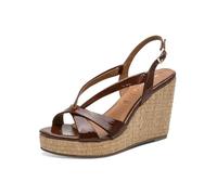 Tamaris sandale femme à talon compensé brun 39 EU