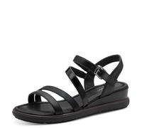 Tamaris sandale femme à talon compensé noir 36 EU