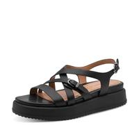 Tamaris sandale femme à talon compensé noir 37 EU