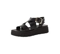 Tamaris sandale femme à talon compensé noir 39 EU