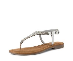 Tamaris Sandale tong femme cuir métallique 38 EU