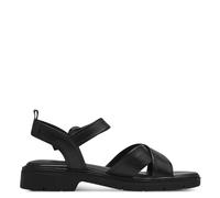 Tamaris Sandales à plateforme pour femme, cuir noir, 38 EU