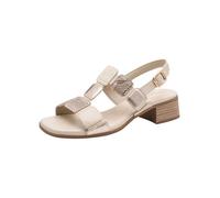 Tamaris Sandales à talons confortables pour femme, Beige Snake, 40 EU