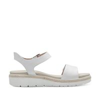 Tamaris Sandales avec velcro réglable pour femme 1-28260-42, 100 Blanc, 39 EU