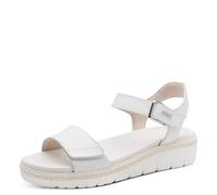 Tamaris Sandales avec fermeture à scratch réglable pour femme 1-28260-42, 100 Blanc, 39 EU