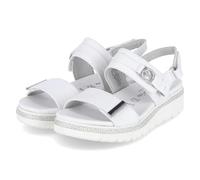 Tamaris Sandales blanches en cuir lisse pour femme, Blanc., 39 EU