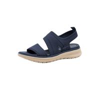 Tamaris Comfort sandales plates femme à enfiler vegan, Navy, 38 EU