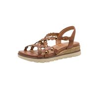 Tamaris Comfort Sandales compensées pour femme Cognac Nappa, 39 EU