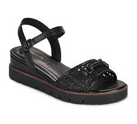 Tamaris sandale femme à talon compensé noir 37 EU