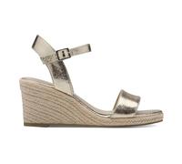 Tamaris - Sandales compensées dorées avec technologie Touch-IT - Femme - Chaussures - Jaune - Taille: 38 EU