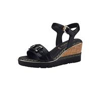 Tamaris Sandales Compensées Femme, Sandales Femme, Noir, 40 UK