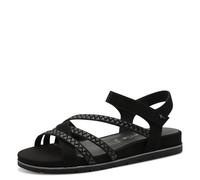 Tamaris Sandales compensées pour femme 1-28152-44 Noir Taille 36 EU, Noir , 36 EU