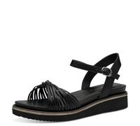 Tamaris Sandales compensées pour femme 1-28218-44 - Noir - 37 EU, Noir, 37 EU