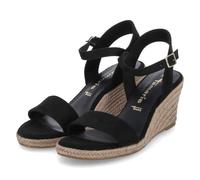 Tamaris Sandales compensées pour femme 1-28300-42, Noir, 38 EU