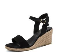 Tamaris Sandales compensées pour femme 1-28300-42, Noir, 38 EU
