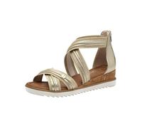 Tamaris Sandales compensées pour femme 1-28701-44 - Or clair - 42 EU, Or clair., 42 EU